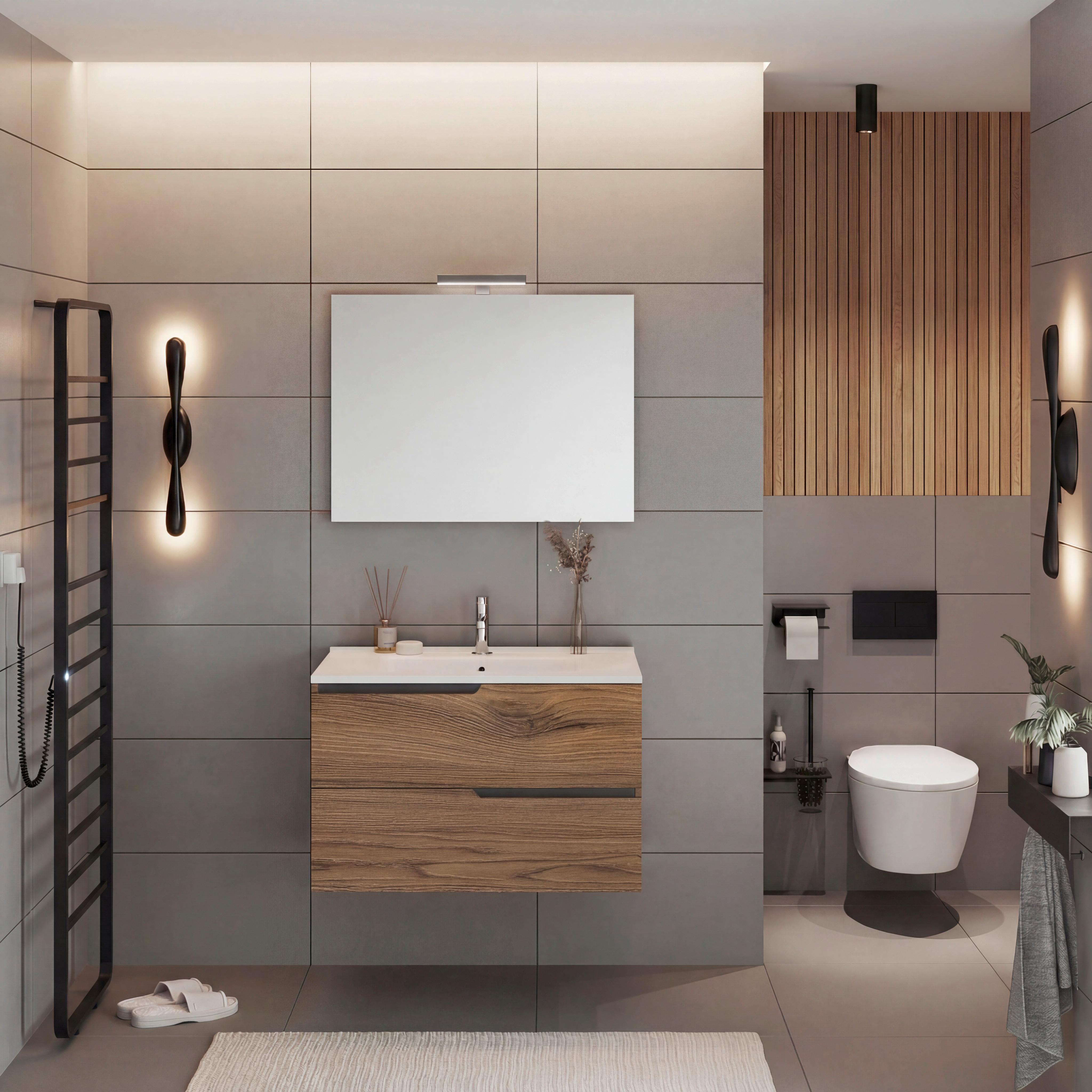 Element Ispod Umivaonika Winter - taupe/antracit, Moderno, drvni materijal (80/51/46cm)