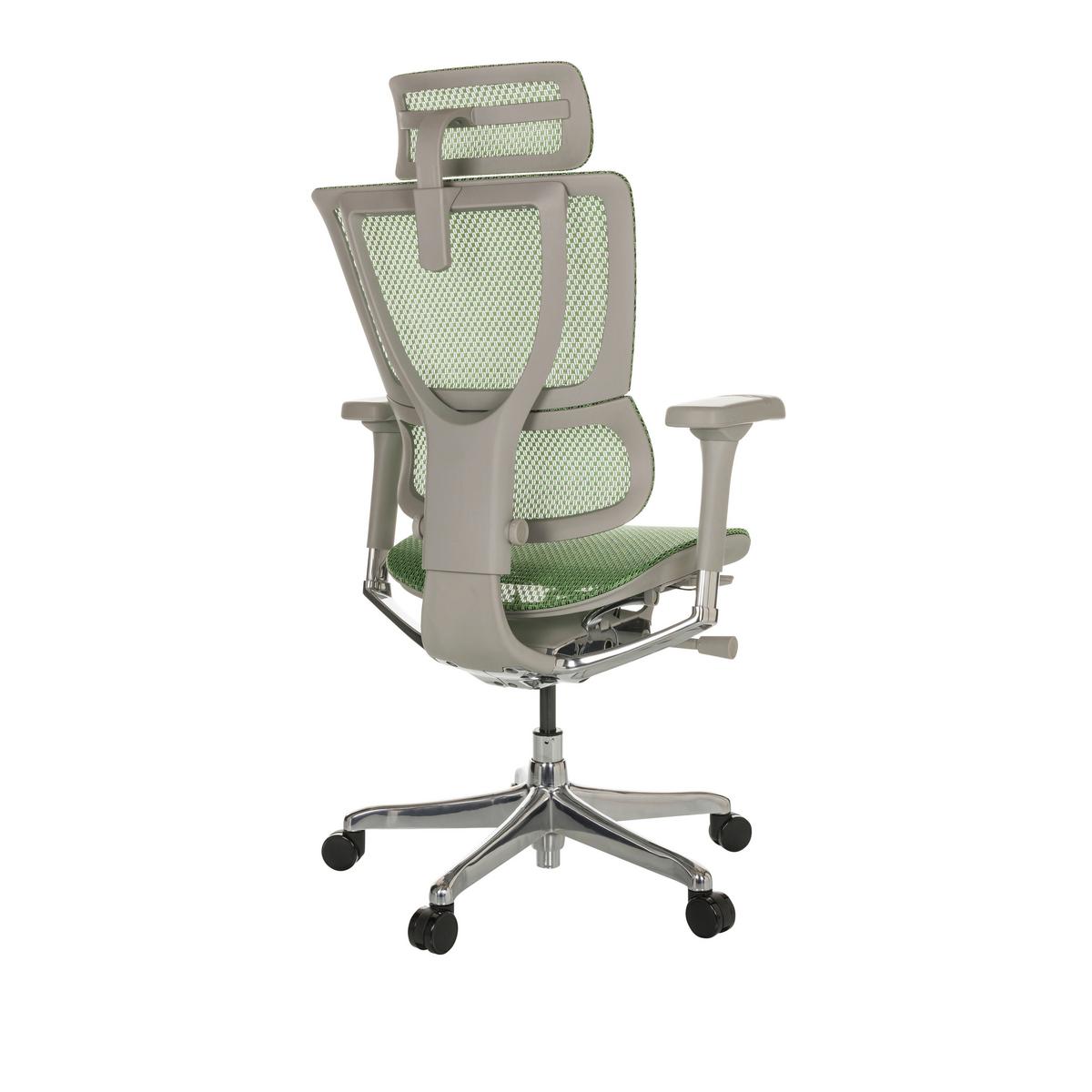 Pisarniški Stol Ergohuman Slim I G, Zelena - srebrne barve/zelena, Basics, kovina/umetna masa (69/116-138/66cm) - MID.YOU
