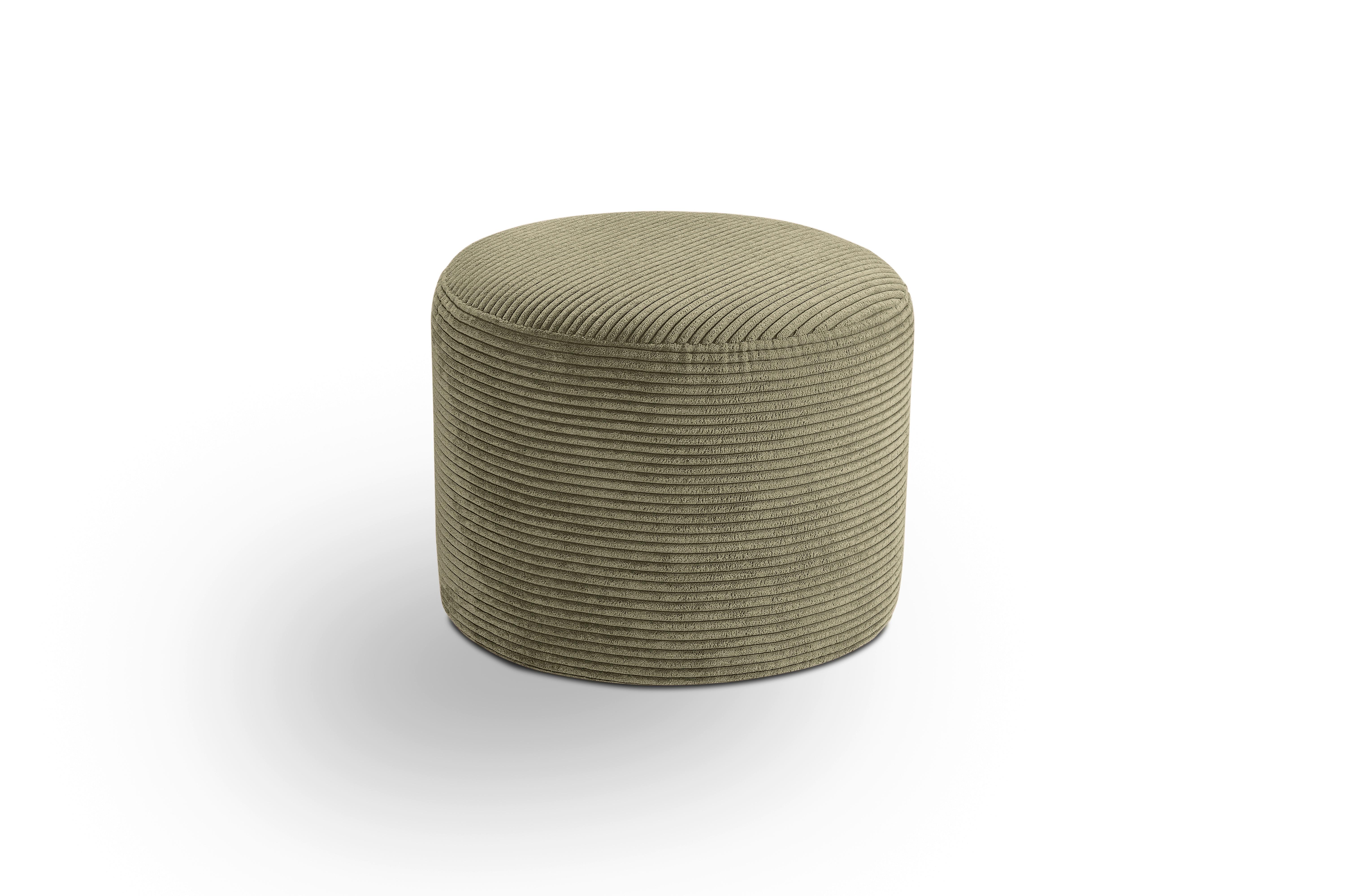 Hocker Kolo Khaki - Khaki/Schwarz, Basics, Kunststoff/Textil (51/41/51cm) - MID.YOU