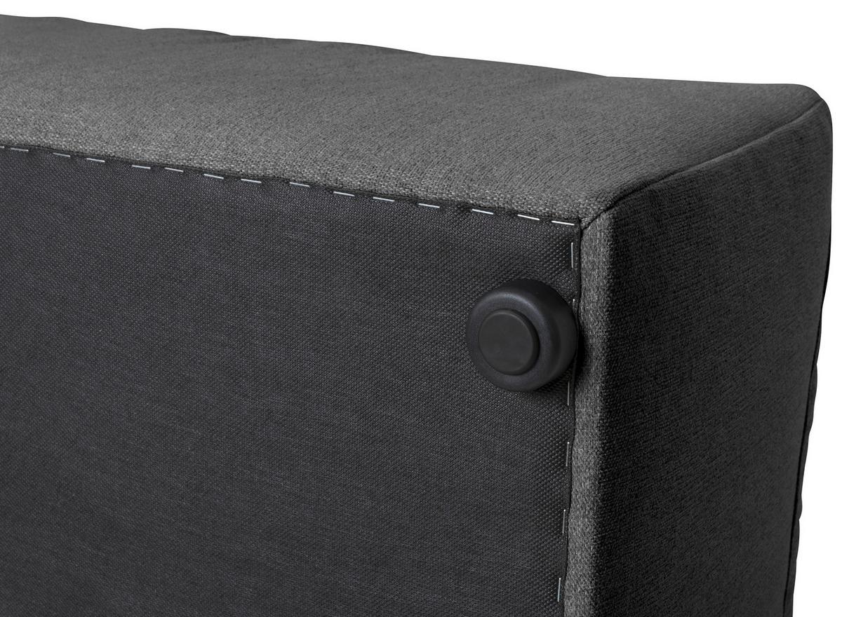SOFAELEMENT LENA - Anthrazit, Design, Kunststoff/Textil (100/73/100cm) - Max Winzer