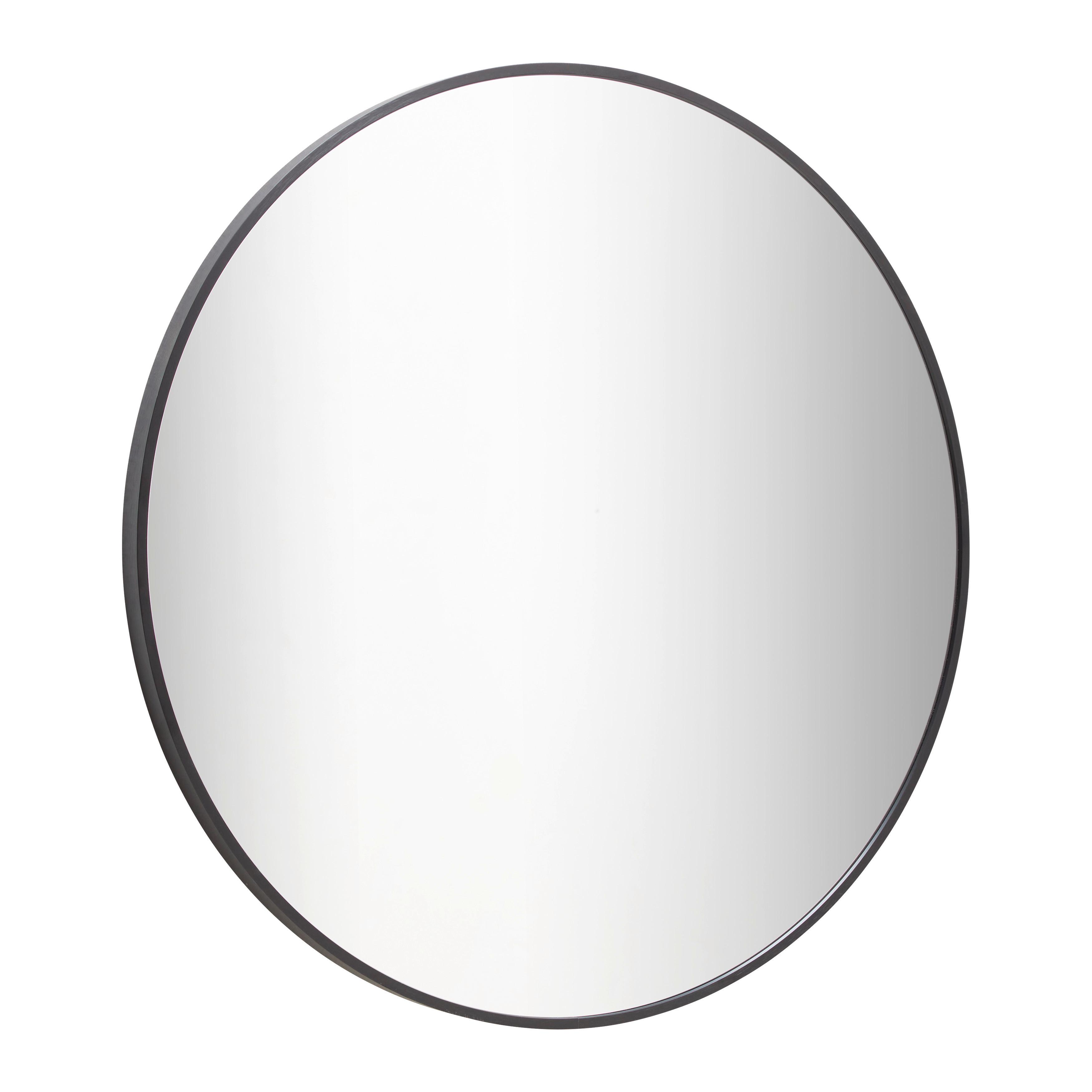 Spiegel Britt Schwarz - Schwarz, MODERN, Glas/Metall (70cm) - Mömax