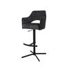 BARPALL VALLETTA - svart/antracit, Klassisk, metall/textil (57/92-119/52cm) - Premium Living