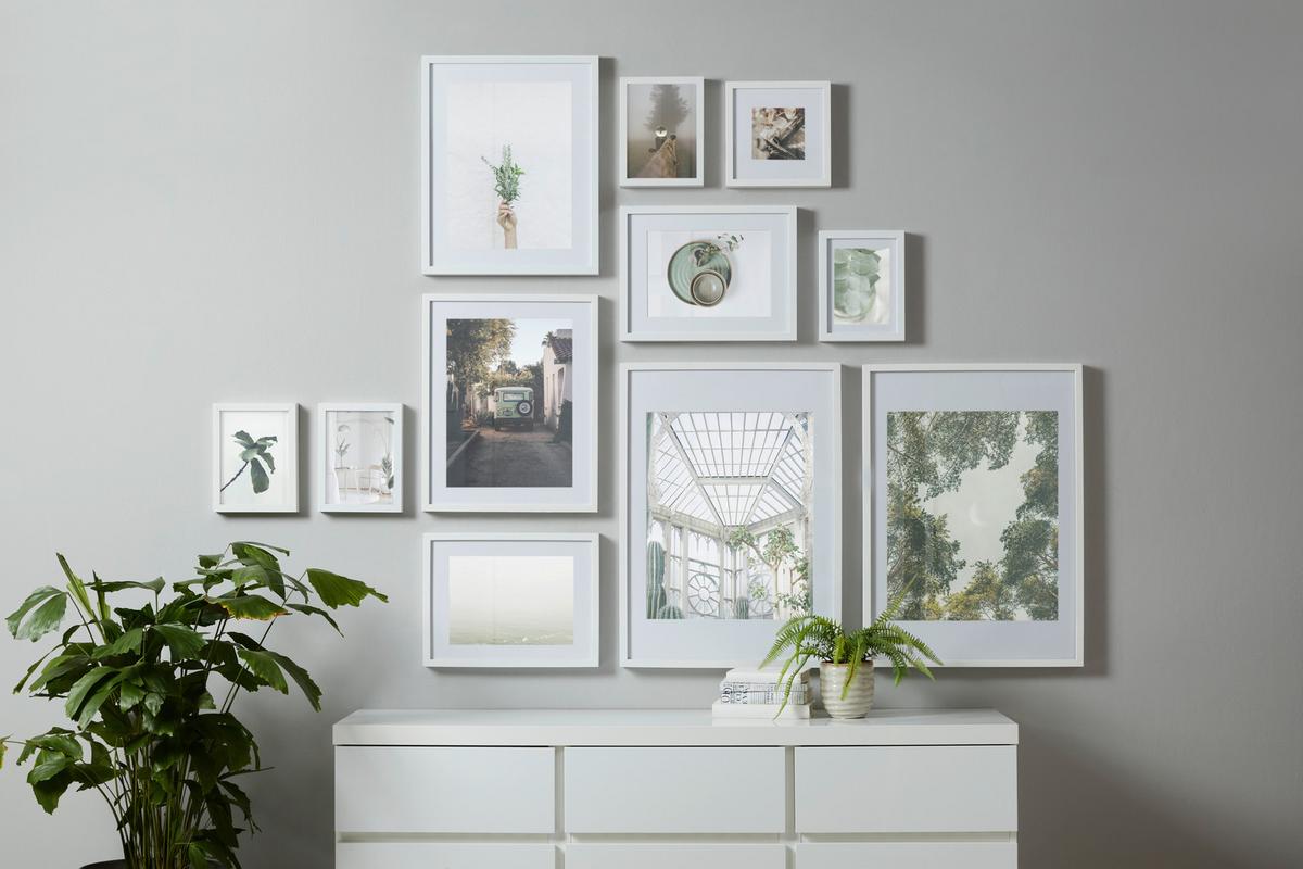 Bilderrahmen Gitta in Weiss ca. 23x23cm - Weiss, Modern, Glas/Holzwerkstoff (23/23cm) - Modern Living