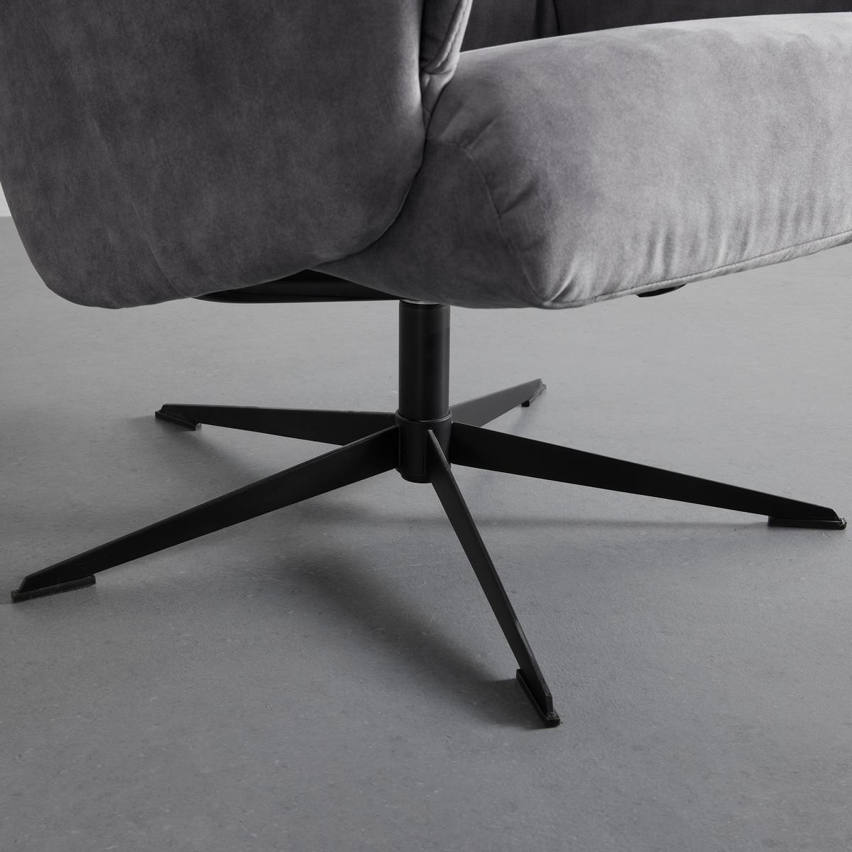 Relaxsessel York in Grau - Grau, Modern, Textil/Metall (74/106/74cm) - Mömax