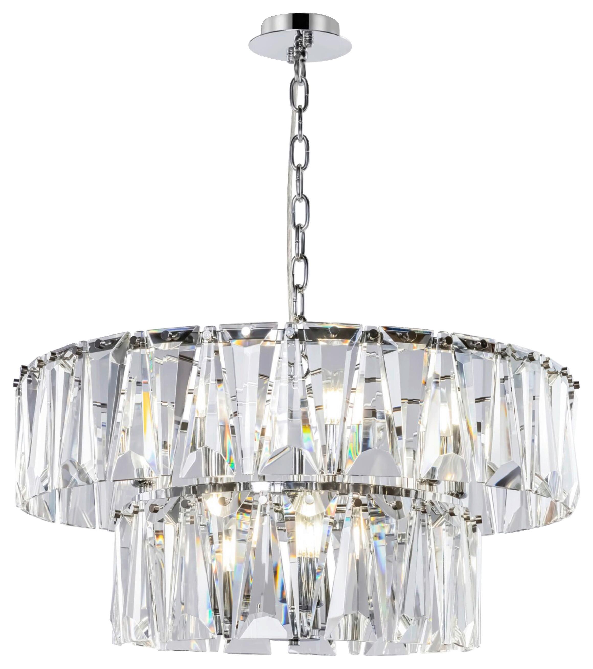 Pendelleuchte Puntes Chromfarben max. 40 Watt - Chromfarben, Basics, Glas/Metall (68/37/68cm) - MAYTONI