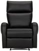 Relax-fotel ANCONA 2 - Fekete, modern, Fa/Textil (78/100/93cm) - Modern Living