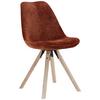 Stol Lilly 2, Rjava - naravne barve/rjava, Moderno, tekstil/les (49/85/57cm) - Based