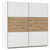 Ormar S Kliznim Vratima Foster - bijela/hrast Artisan, Konvencionalno, drvni materijal/metal (218/210/59cm) - Modern Living