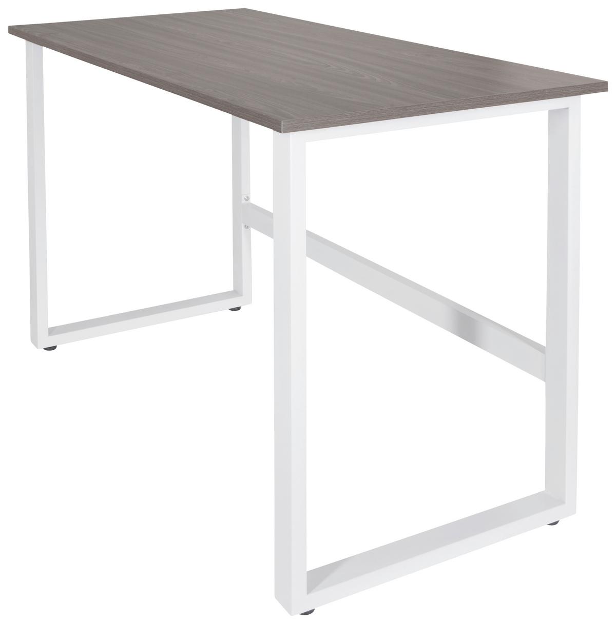 Pisalna Miza Workspace Light I, Siva, Bela - siva/bela, Basics, kovina/leseni material (120/60/76cm) - MID.YOU