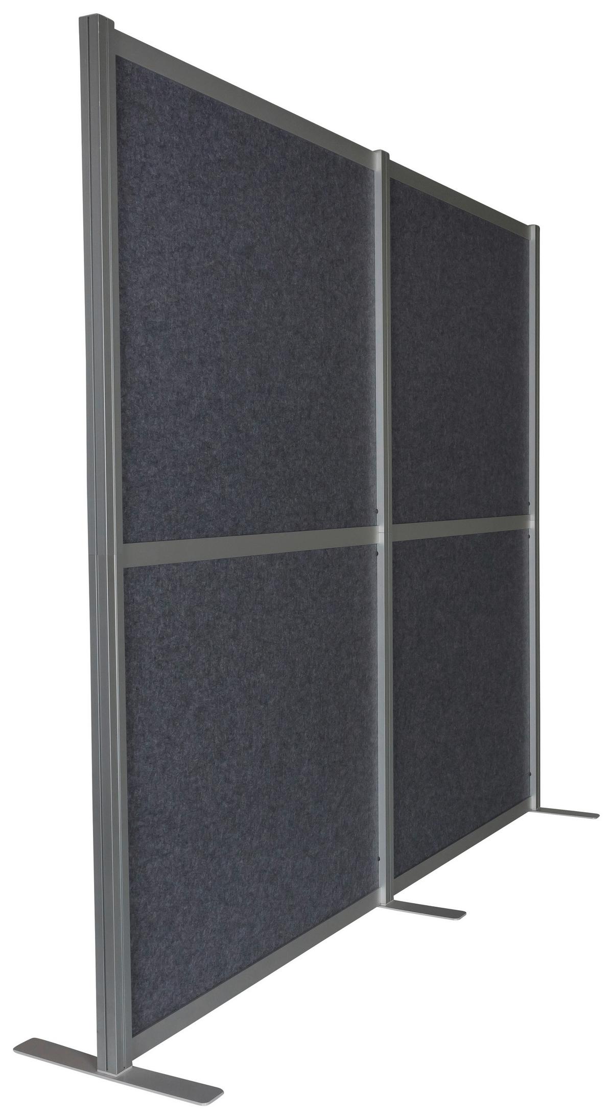 Pregradna Stena Flexmiut Modul, Siva - siva, Basics, kovina/umetna masa (193,5/167,3cm) - MID.YOU