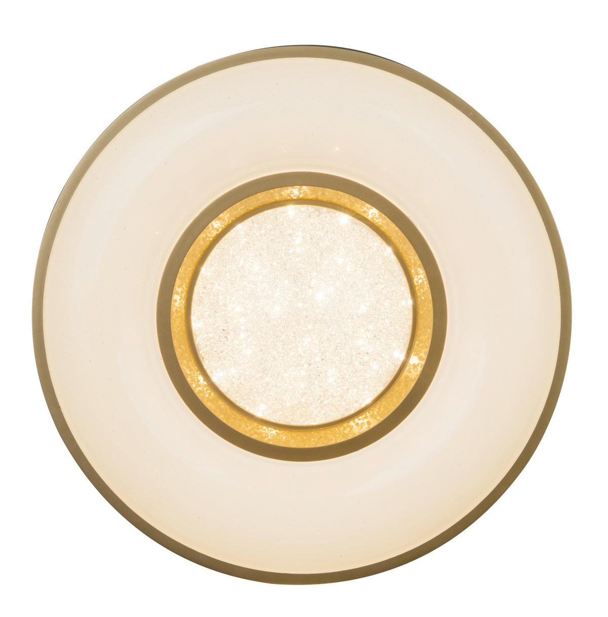 Led Mennyezeti Lámpa Colla - opál/aranyszínű, műanyag/fém (41/10cm)