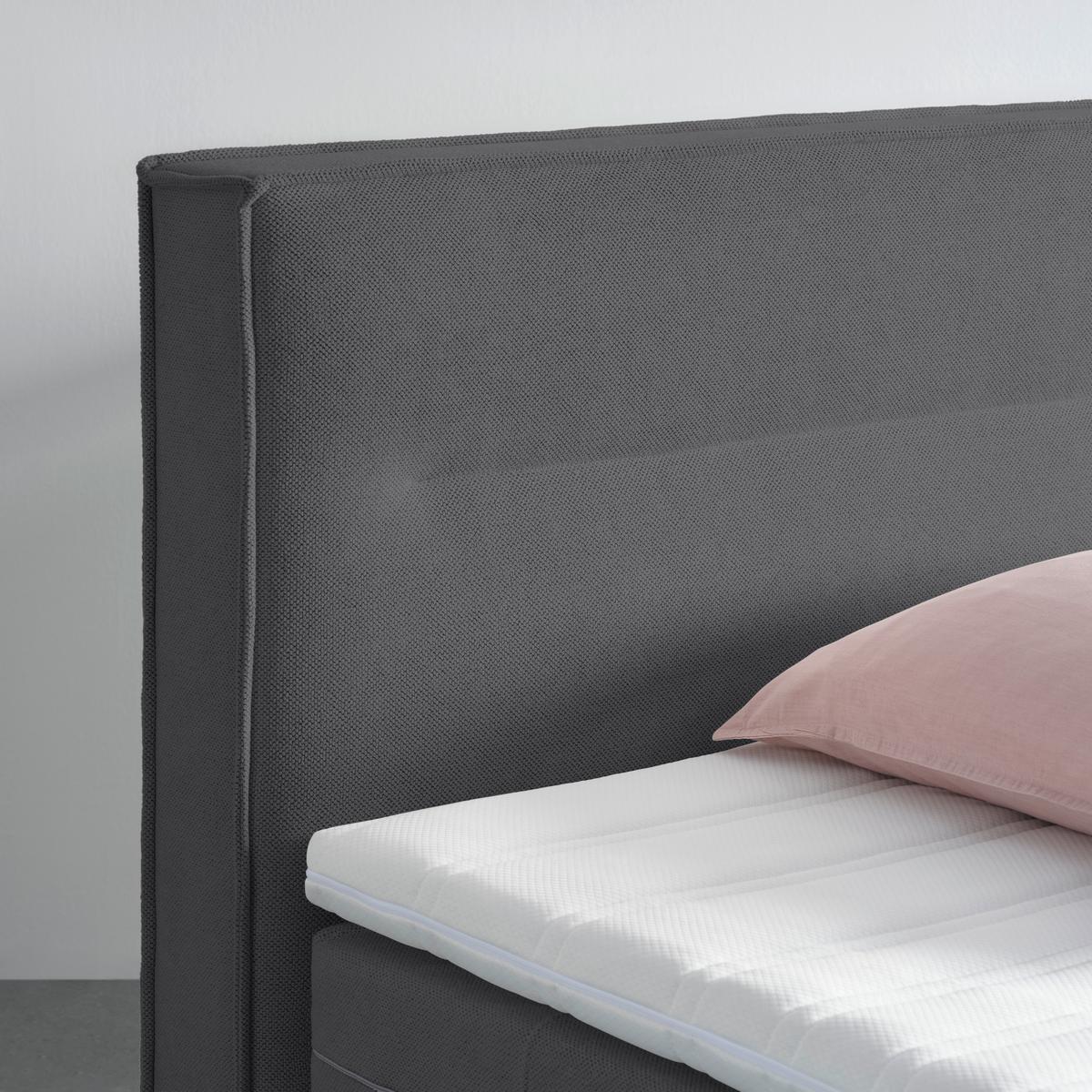 Boxspringbett Papilon Anthrazit ca. 180x200cm - Anthrazit/Zinkfarben, KONVENTIONELL, Holz/Holzwerkstoff (180/200cm) - Premium Living