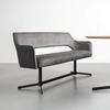 SITTBÄNK VALLETTA - svart/antracit, Modern, metall/textil (170/85/61cm) - Premium Living