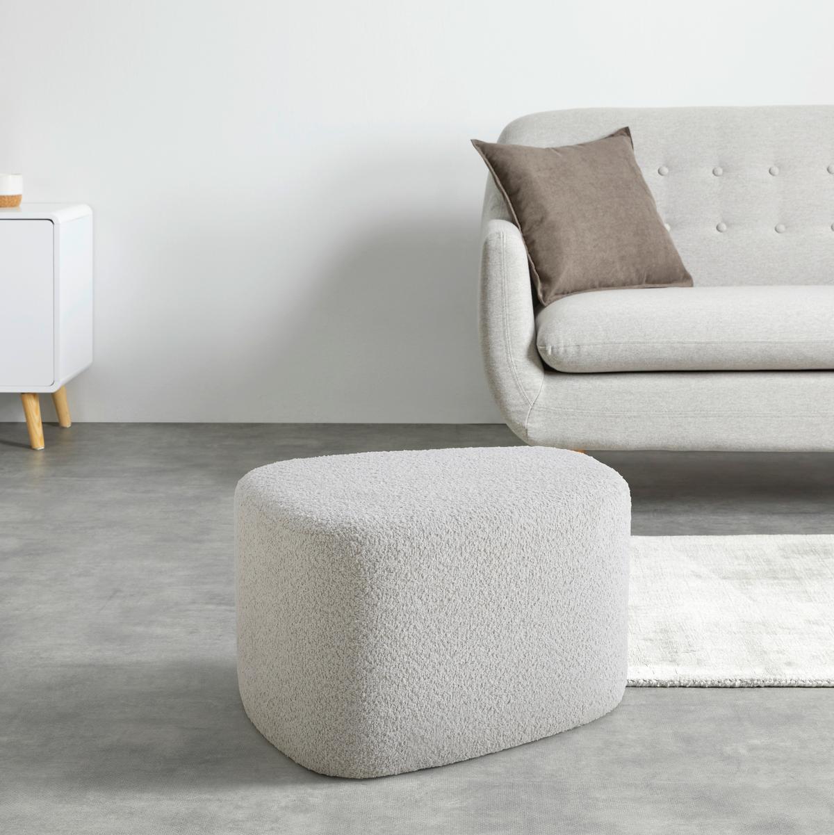 Ülőke Stony - bézs, Modern, faalapú anyag/textil (61/48/36cm) - Premium Living