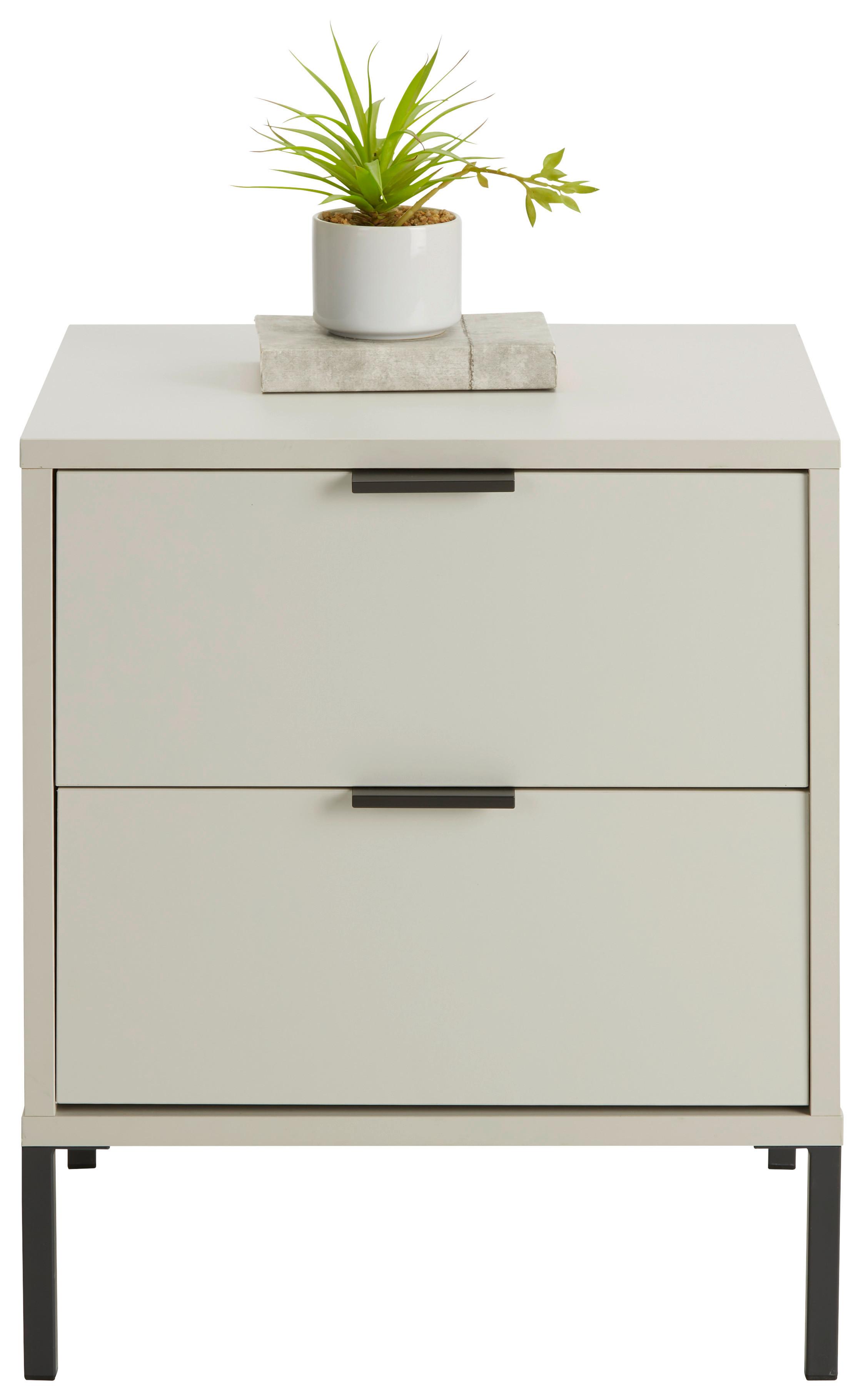 Nachtschrank in Grau - Grau (51/47/45cm)