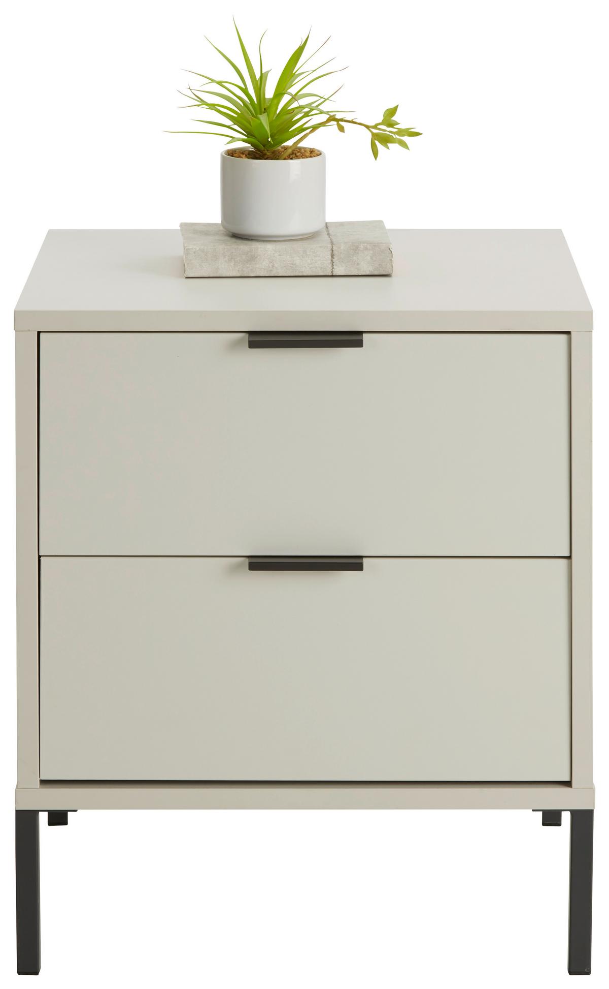 Nočna Omarica Bounty - siva, Moderno (51/47/45cm) - Premium Living