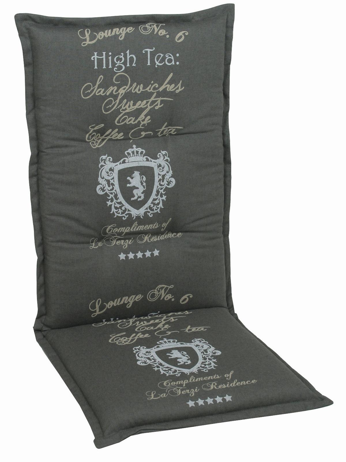 PODUSZKA NA FOTEL 2945 - antracytowy, Basics, tkanina (50/7/108cm) - Mömax