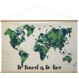 Wanddeko World Grün/natur - Multicolor/Naturfarben, Holz/Kunststoff (120/80cm) - Mömax modern living Wanddeko World Grün/natur - Multicolor/Naturfarben, Holz/Kunststoff (120/80cm) - Mömax modern living