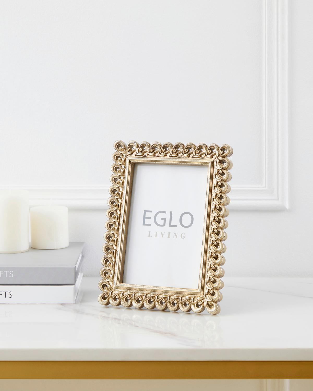 Rahmen Esashi Goldfarben ca. 15,5x20,5cm - Goldfarben, Trend, Glas/Kunststoff (15,5/2/20,5cm) - Eglo