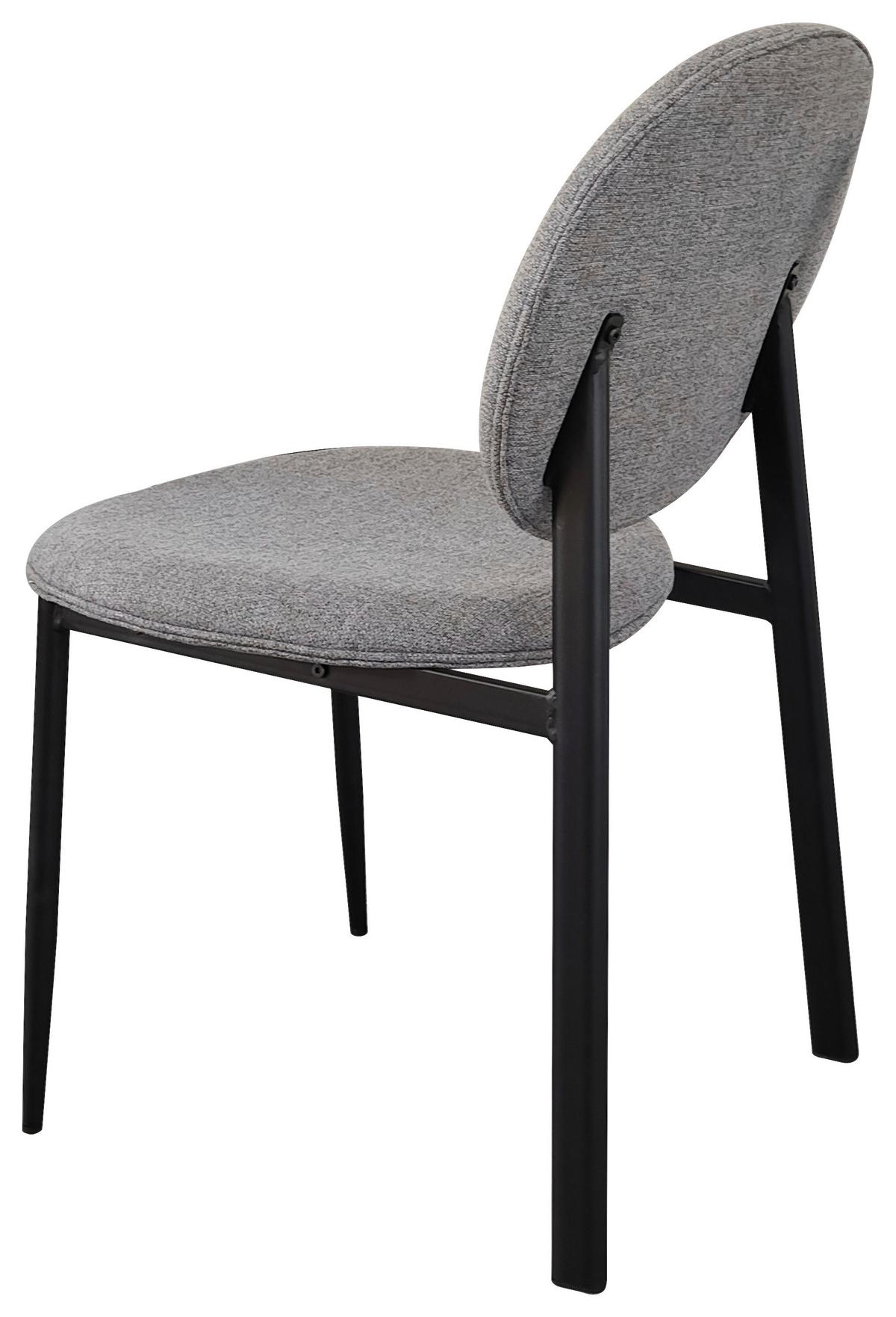KRZESŁO COMO - czarny/szary, Modern, metal/drewno (52/83/61cm) - MID.YOU
