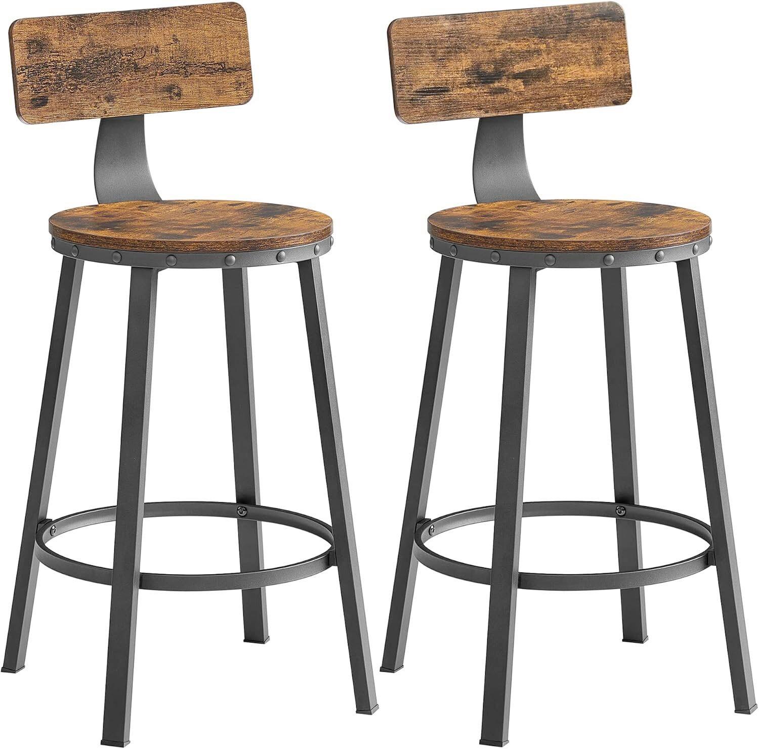 BARHOCKER-SET BAR STOOL - Dunkelbraun/Schwarz, MODERN, Holzwerkstoff/Metall (51,5/88,5/51,5cm) - MID.YOU