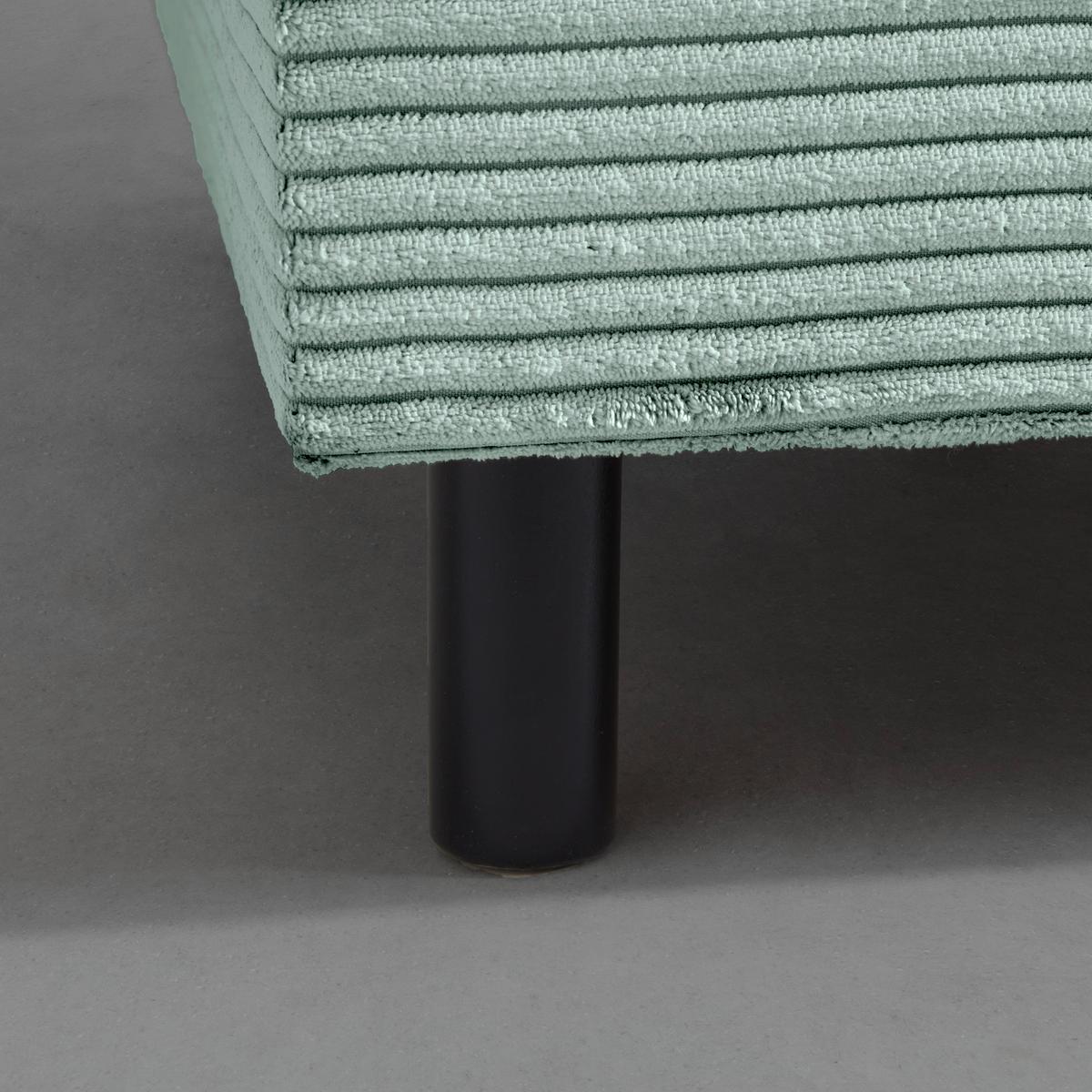 Liege Nova Salbeigrün - Salbeigrün/Schwarz, MODERN, Holz/Textil (145/62/85cm) - Mömax