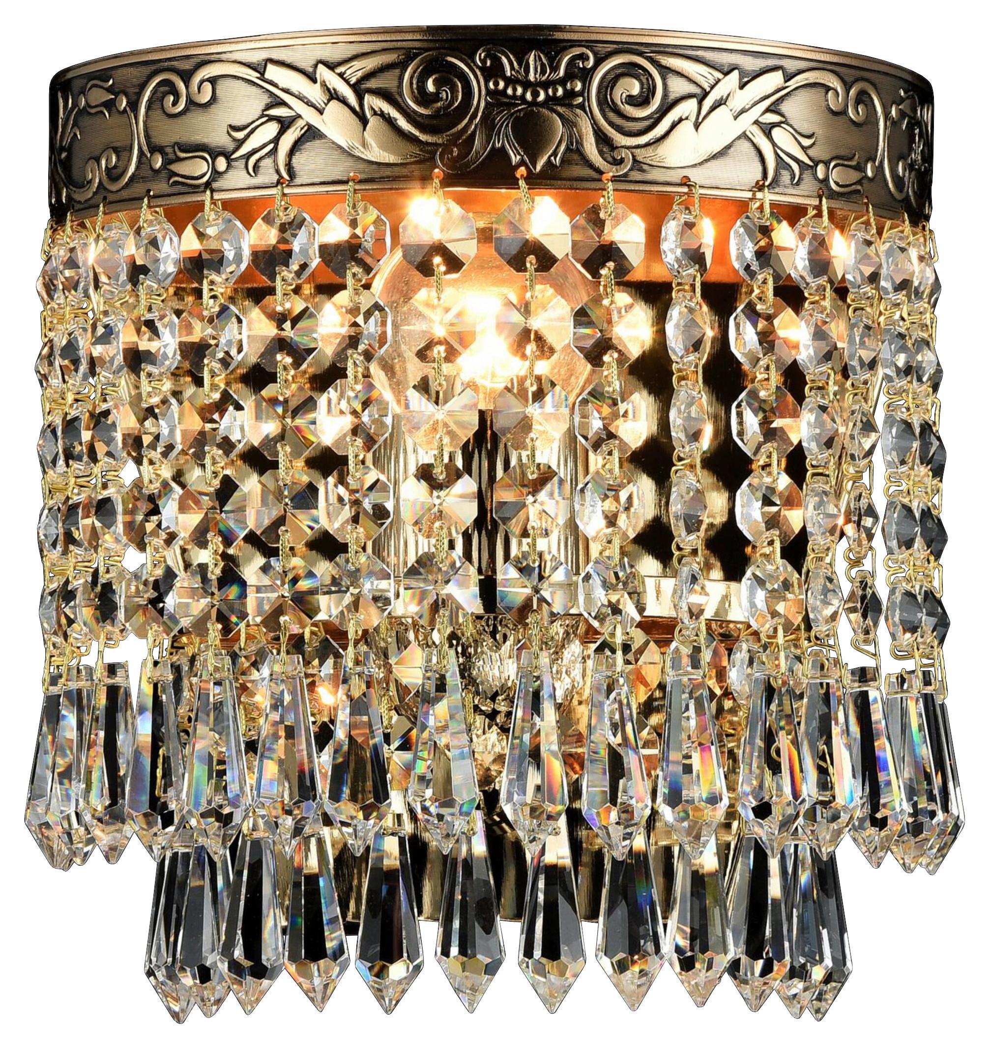 WANDLEUCHTE PALACE - Goldfarben, Basics, Glas/Metall (17/18,4/11,9cm) - MAYTONI