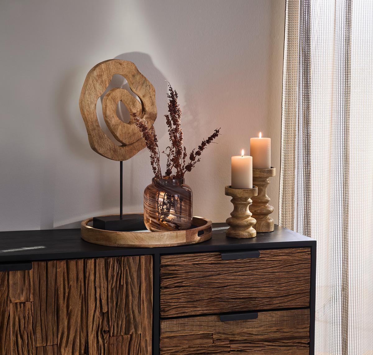 TACA DO SERWOWANIA MBM22367 - brązowy, Lifestyle, drewno (40/4,75cm) - Ambia Home