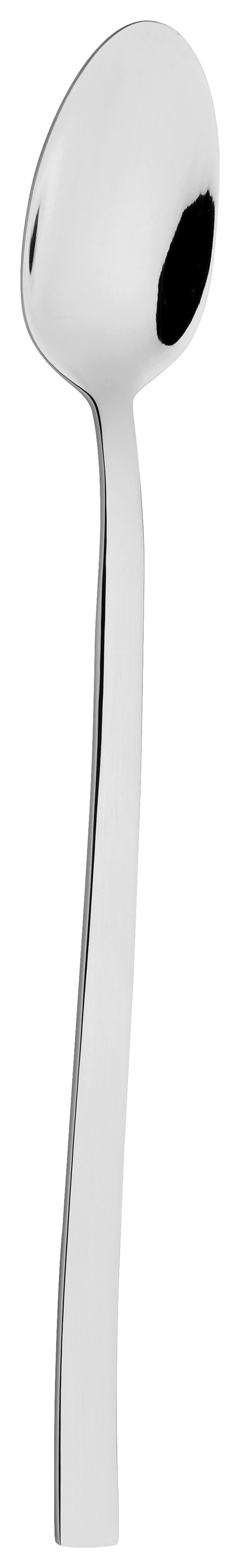 Latte-Macchiato-Löffel Karo aus Edelstahl - Edelstahlfarben, Metall (19,5cm) - Modern Living