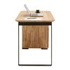 SKRIVBORD ALBERO - svart/naturfärgad, Modern, metall/trä (140/65/77cm) - Based