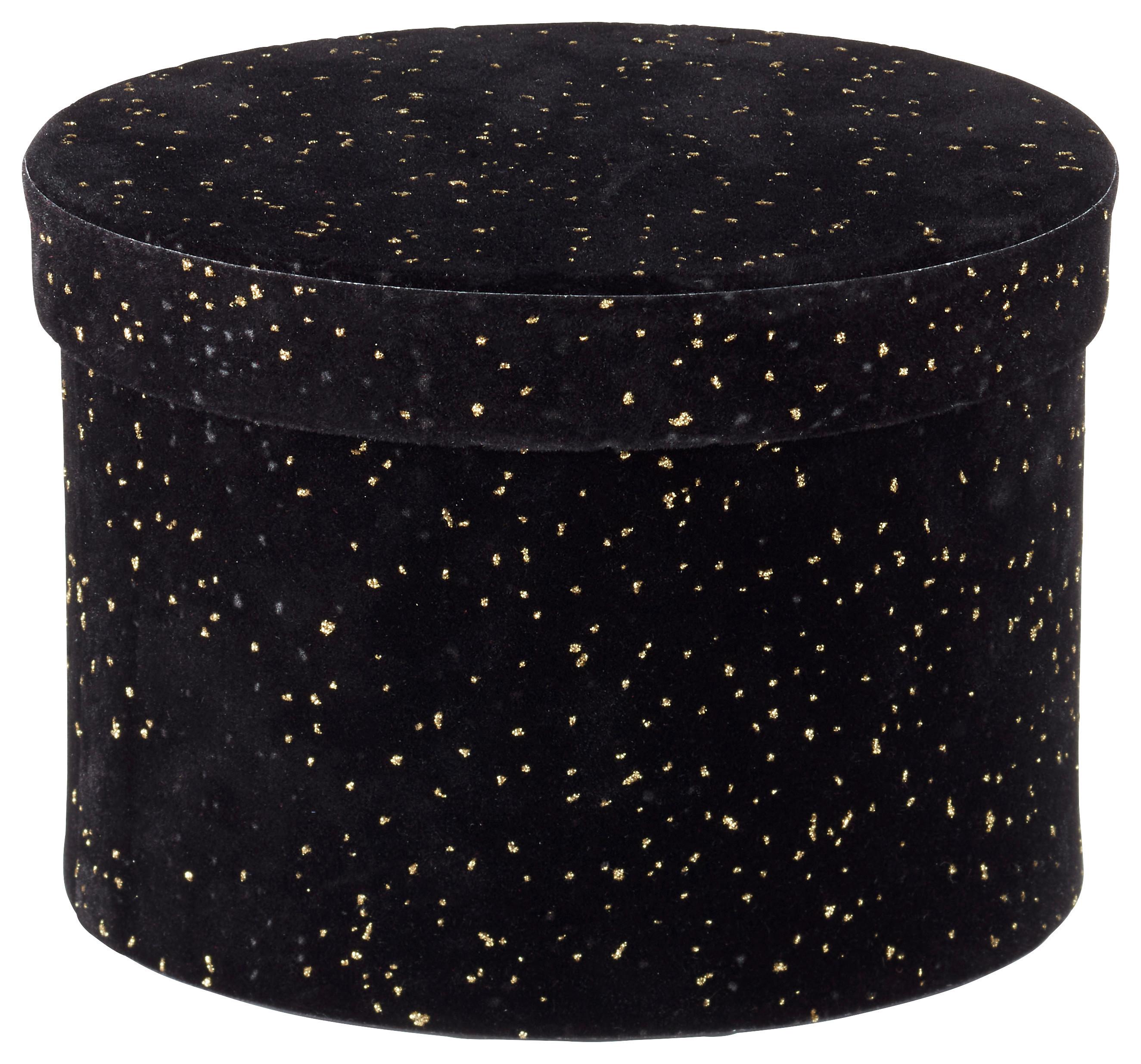 Cutie decorativă Nero - auriu/negru, Basics, hârtie/textil (17,5/13cm) - Modern Living