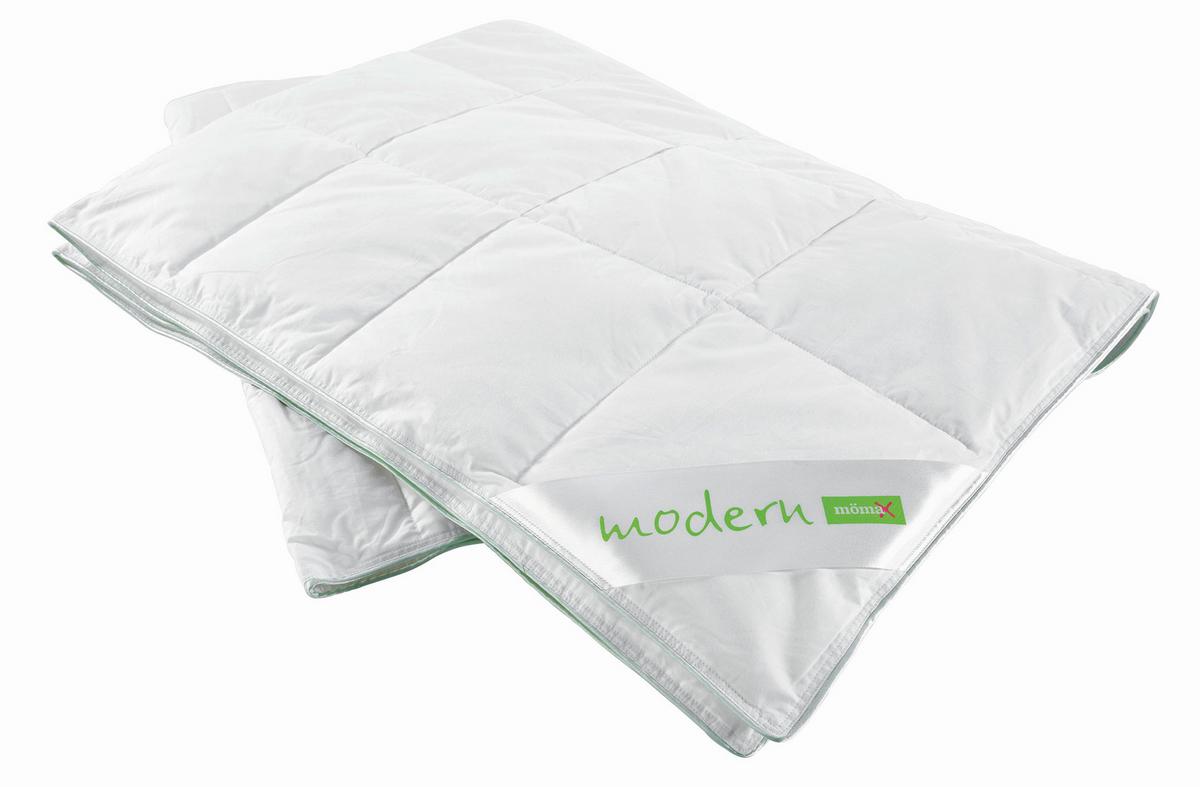 Daunendecke Modern Leicht ca. 140x200cm - Weiß, Textil (135-140/200cm) - Nadana