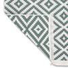 HANDVÄVD MATTA INAYA 1 - vit/grön, Modern, textil (80/150cm) - Mömax
