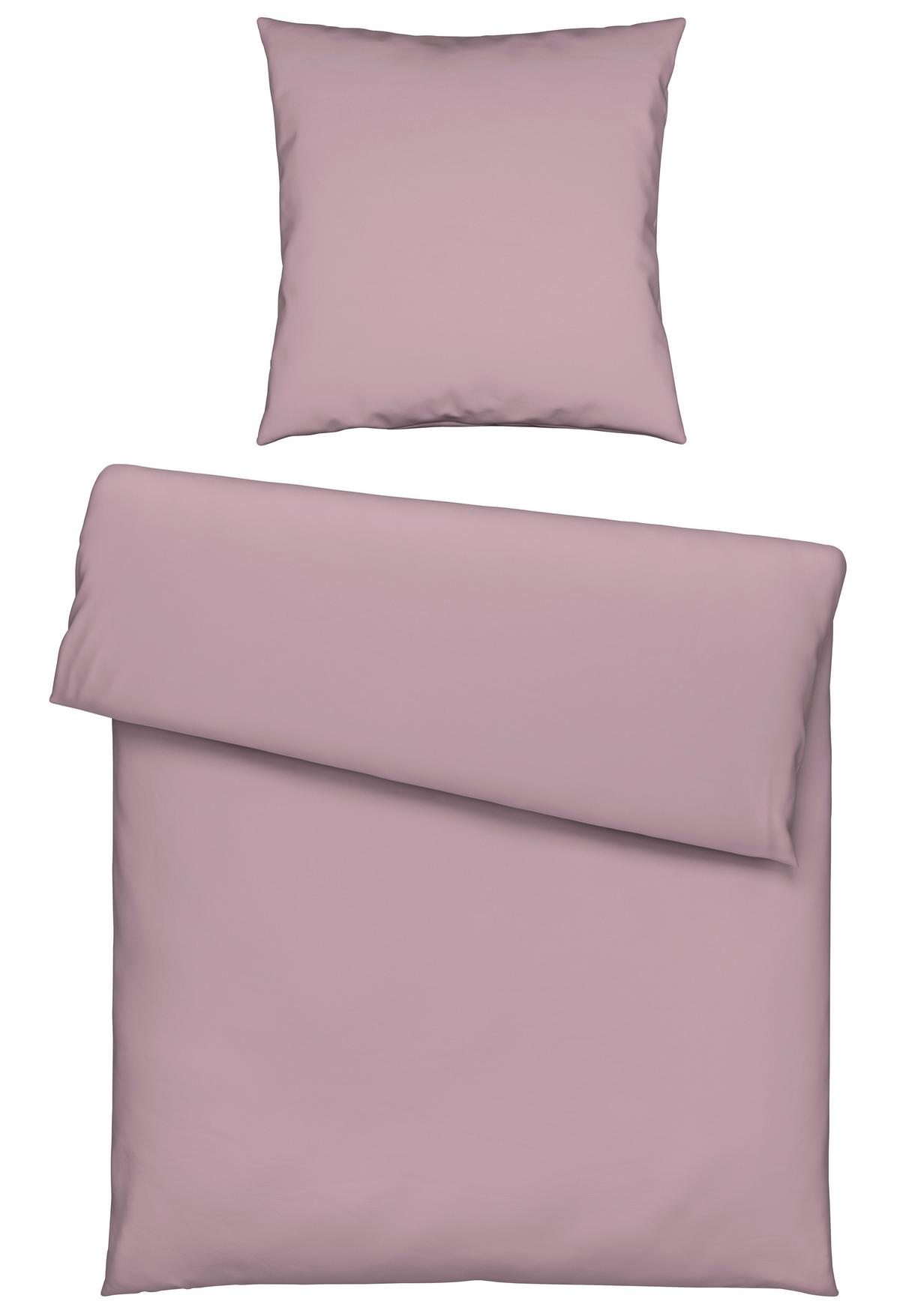 Bettwäsche Bio-Anna Flieder ca. 135x200cm - Flieder, Natur, Textil (135/200cm) - ecoTree