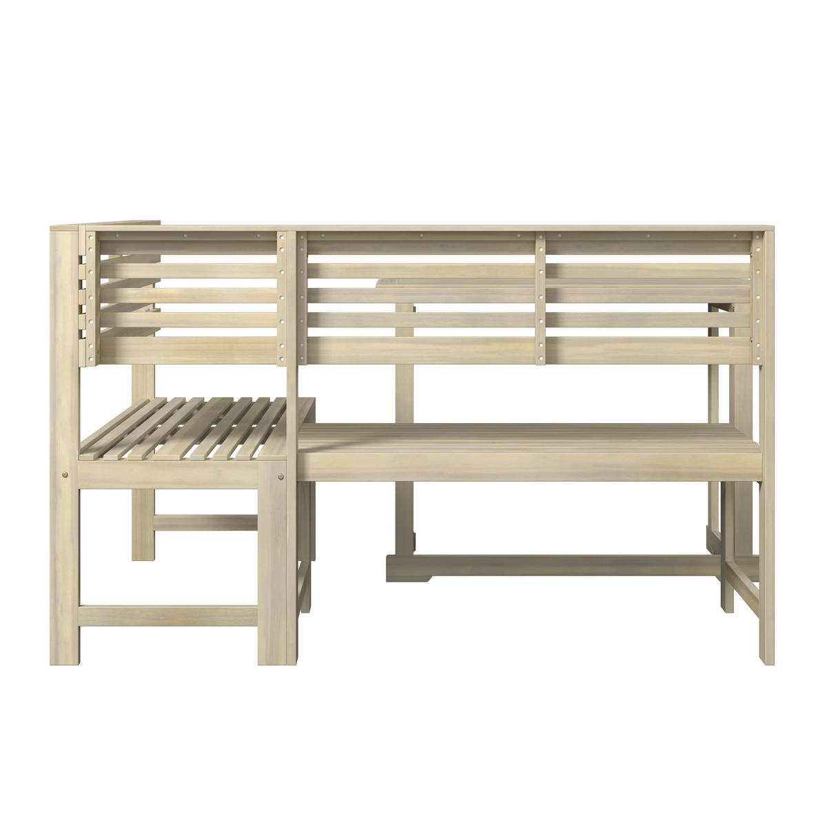 Gartenset Karo Akaziefarben, 3-teilig - Akaziefarben, Natur, Holz (46/99,5/75,5cm) - Mömax