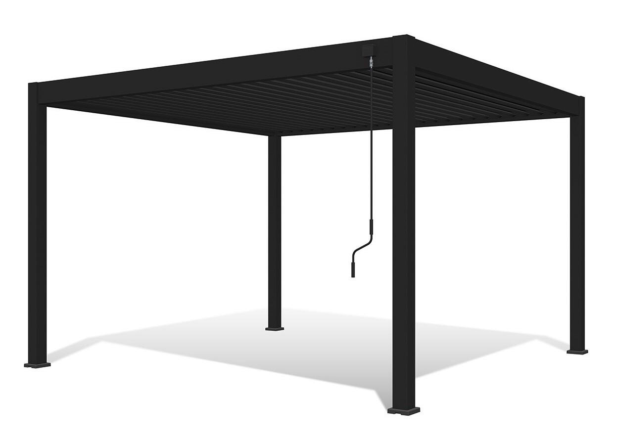 Pavillon Deluxe ca. 360x255x400 cm Anthrazit - Anthrazit, Basics, Metall (360/255/400cm) - WEIDE