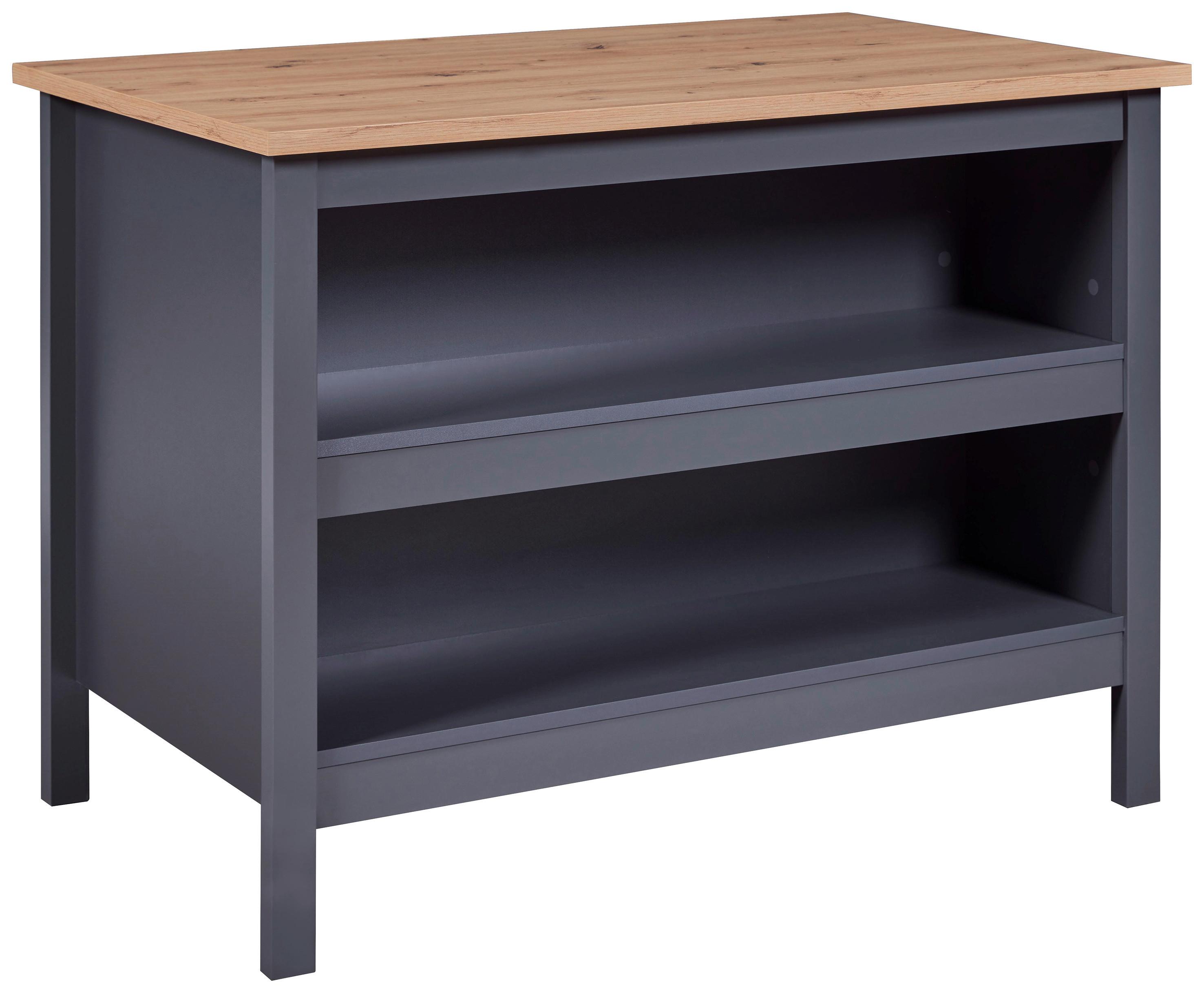 Konyhasziget Nellina - Artisan tölgy/antracit, Trend, faalapú anyag (124/92/75cm)