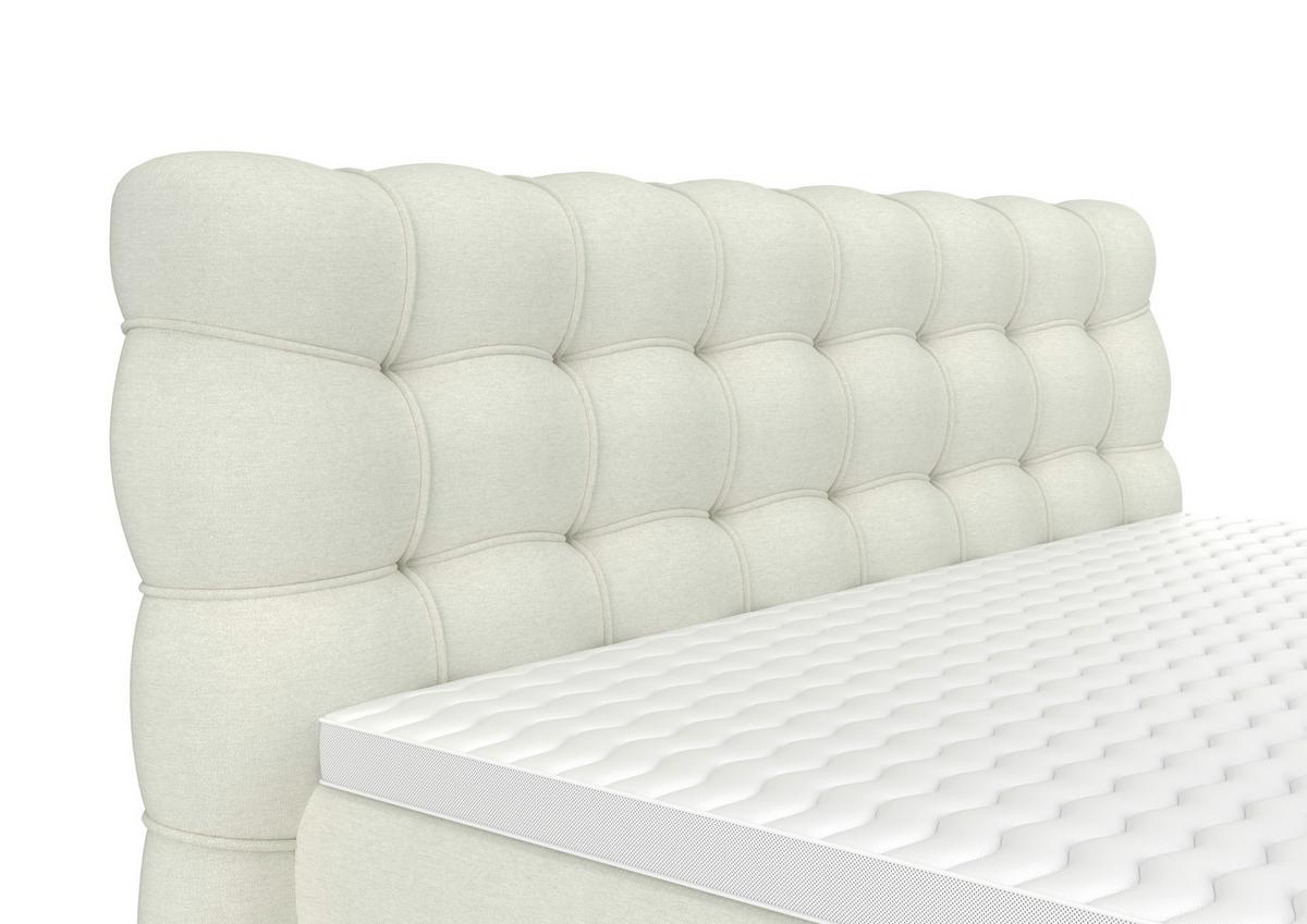 PAT BOXSPRING SCARLETT - crem, Konventionell, lemn/metal (160/200cm)