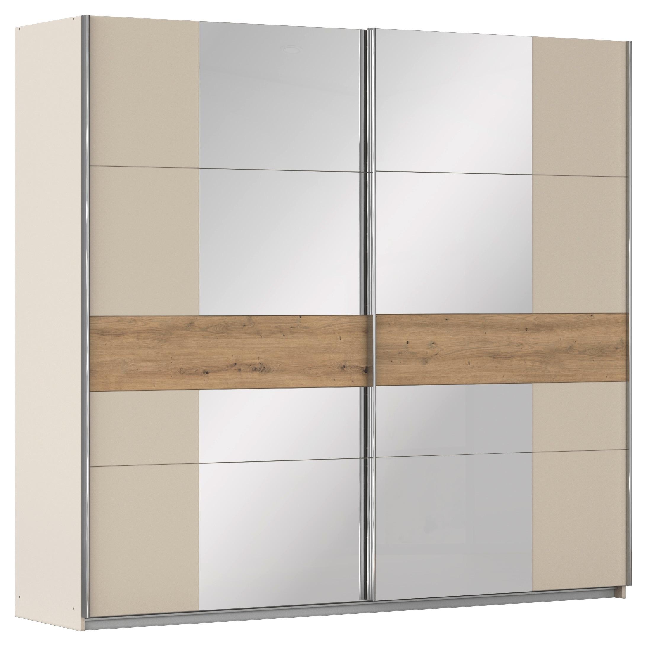 Ormar Sa Kliznim Vratima Calistio - šampanjac/boja aluminijuma, Trendi, metal/pločasti materijal (226/210/62cm) - Modern Living