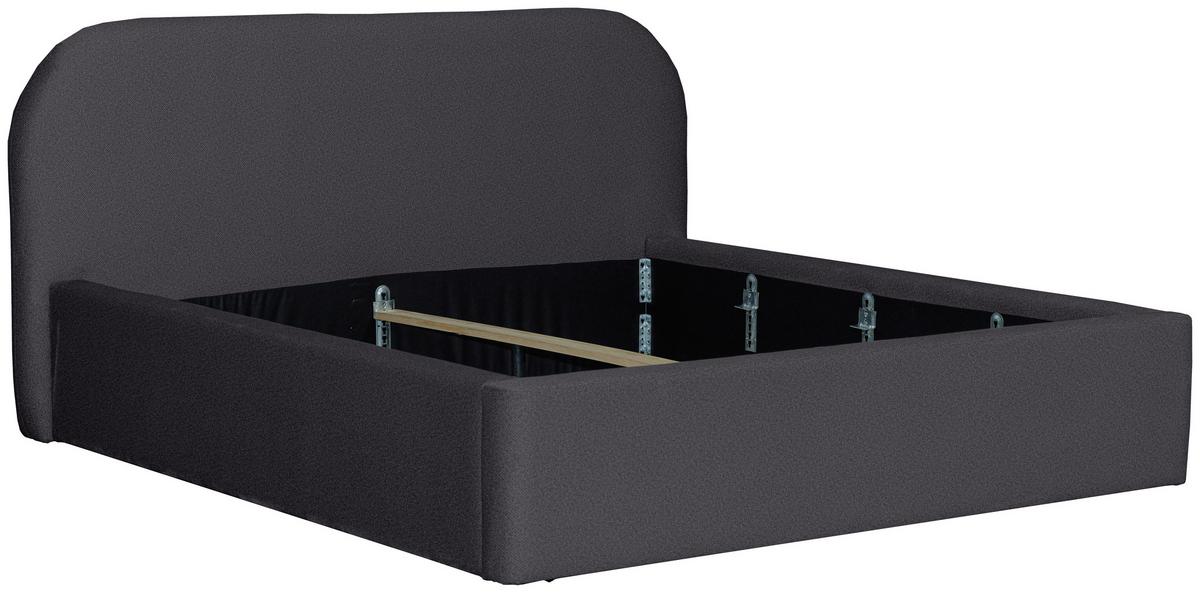 Tapecirani Krevet Bilbao Classic - crna/antracit, Design, tekstil (180/200cm) - Based