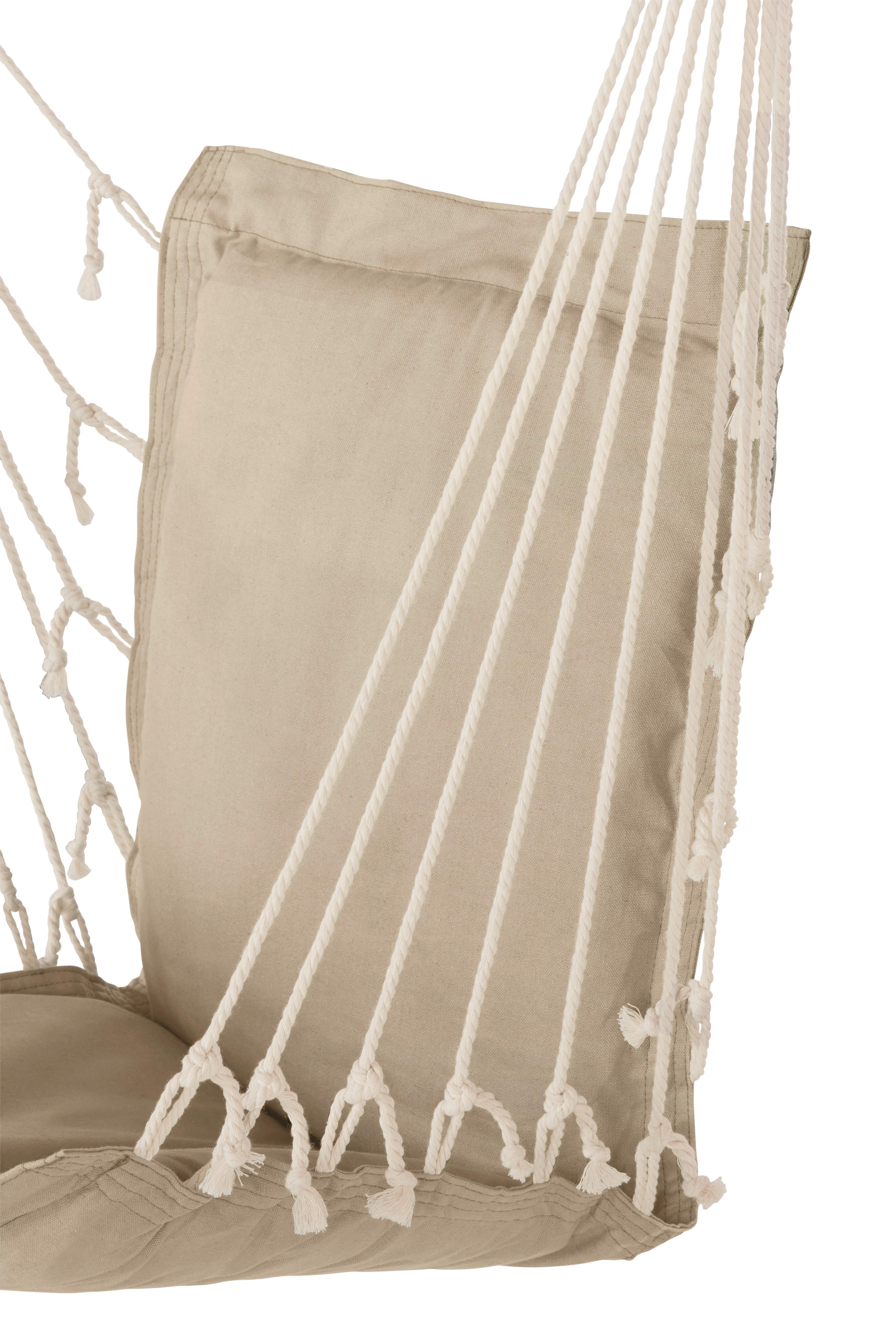 Viseč Sedež Relax - bež/naravne barve, tekstil/les (100/47cm) - Modern Living
