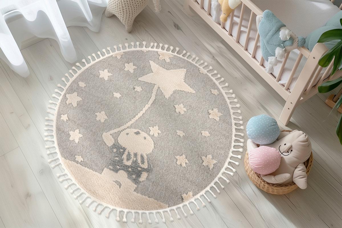 Covor pentru copii My Fano Rast, cca. 133x133cm - multicolor, Design, textil (133cm) - Obsession