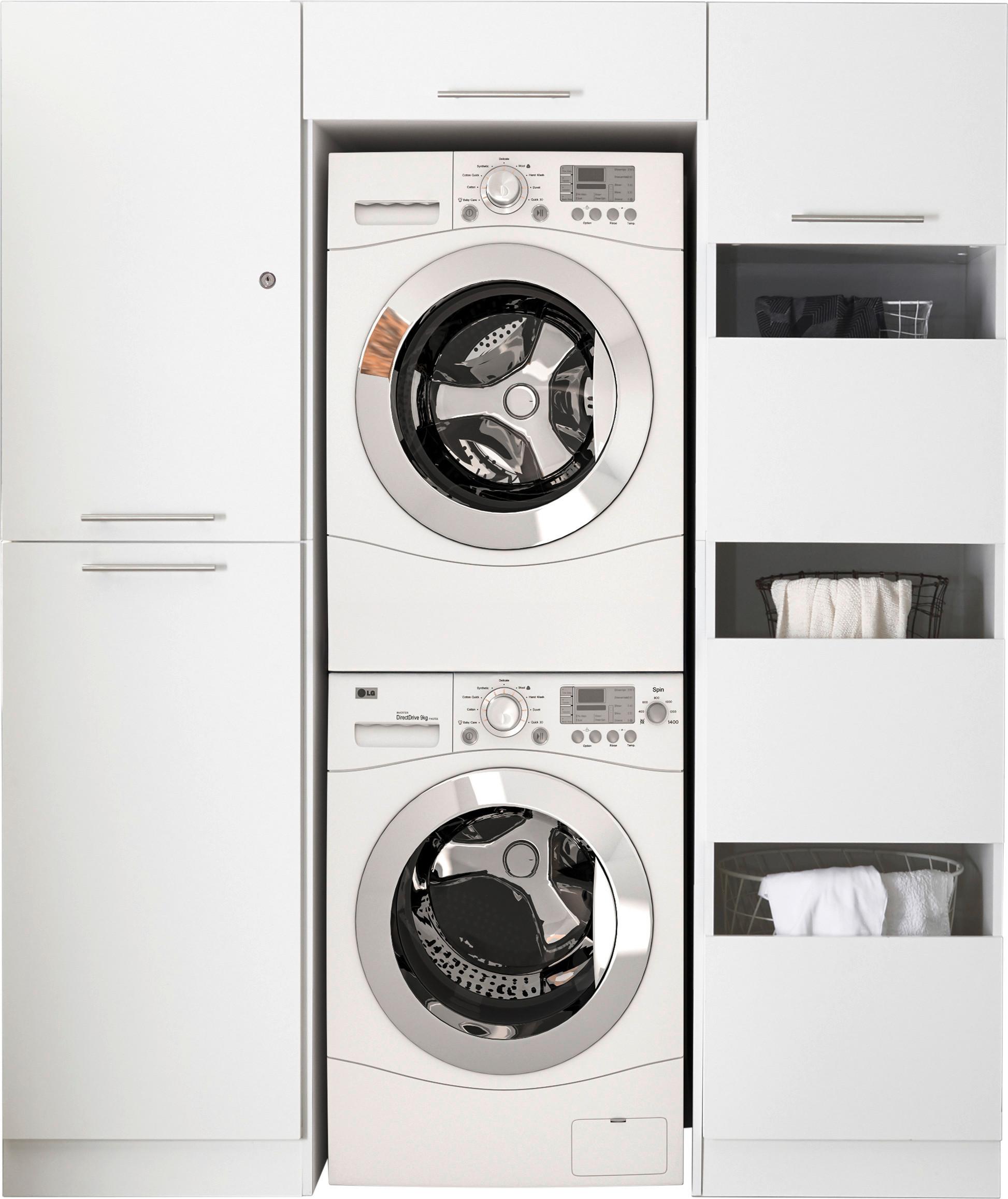 Hauswirtschaftsraum Clara Weiß B: ca. 167,4 cm - Weiß, KONVENTIONELL, Holzwerkstoff (167,4/200/67,6cm) - Respekta