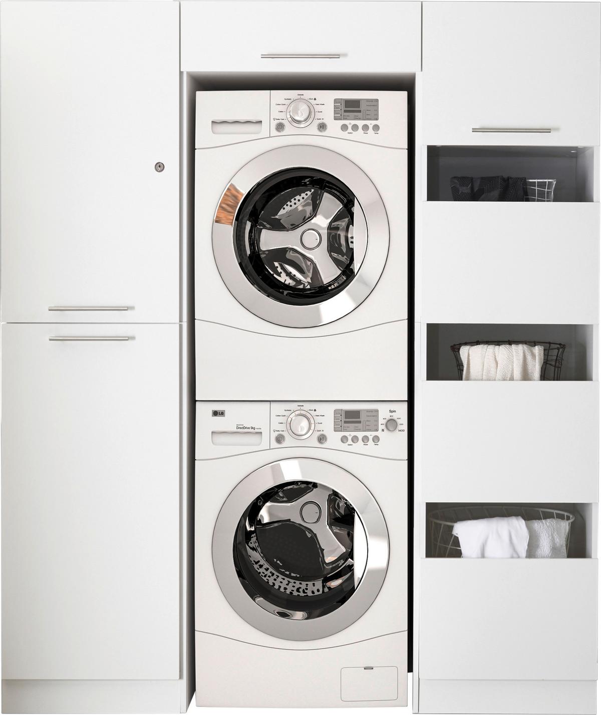 Hauswirtschaftsraum Clara Weiß B: ca. 167,4 cm - Weiß, KONVENTIONELL, Holzwerkstoff (167,4/200/67,6cm) - Respekta