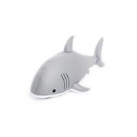 Schwimmtier Hai Grau - Grau, KONVENTIONELL, Textil (45/111/38cm)