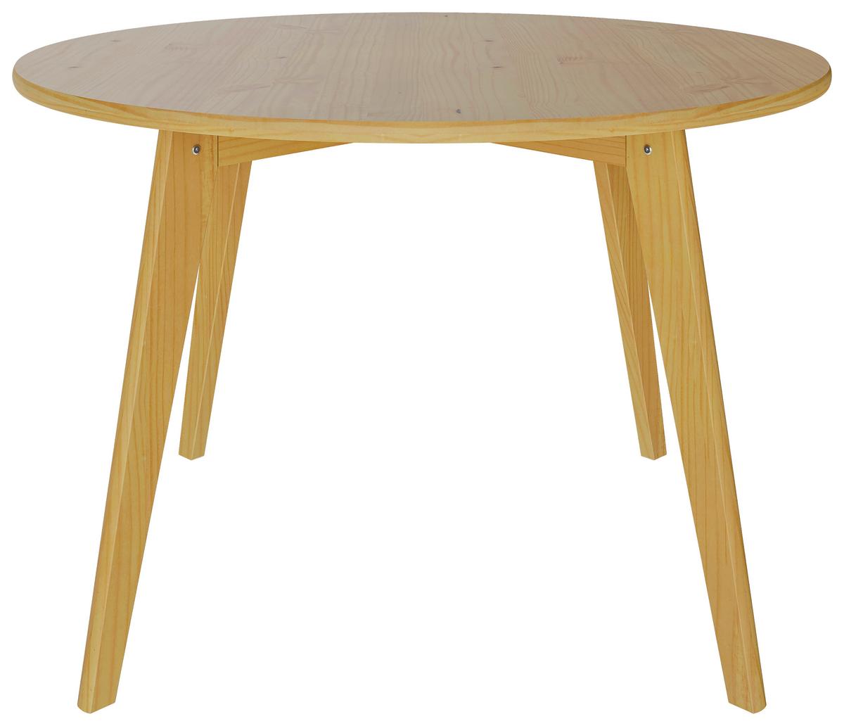 STÓŁ DO JADALNI MAHOE ESSTISCH NATUR - kolor naturalny, Modern, drewno (120/120/76cm) - MID.YOU