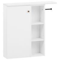 Viseča Omara Bjarne, Bela - barve hrasta/bela, Moderno, leseni material/les (70,7/74,2/17cm) - Stylife