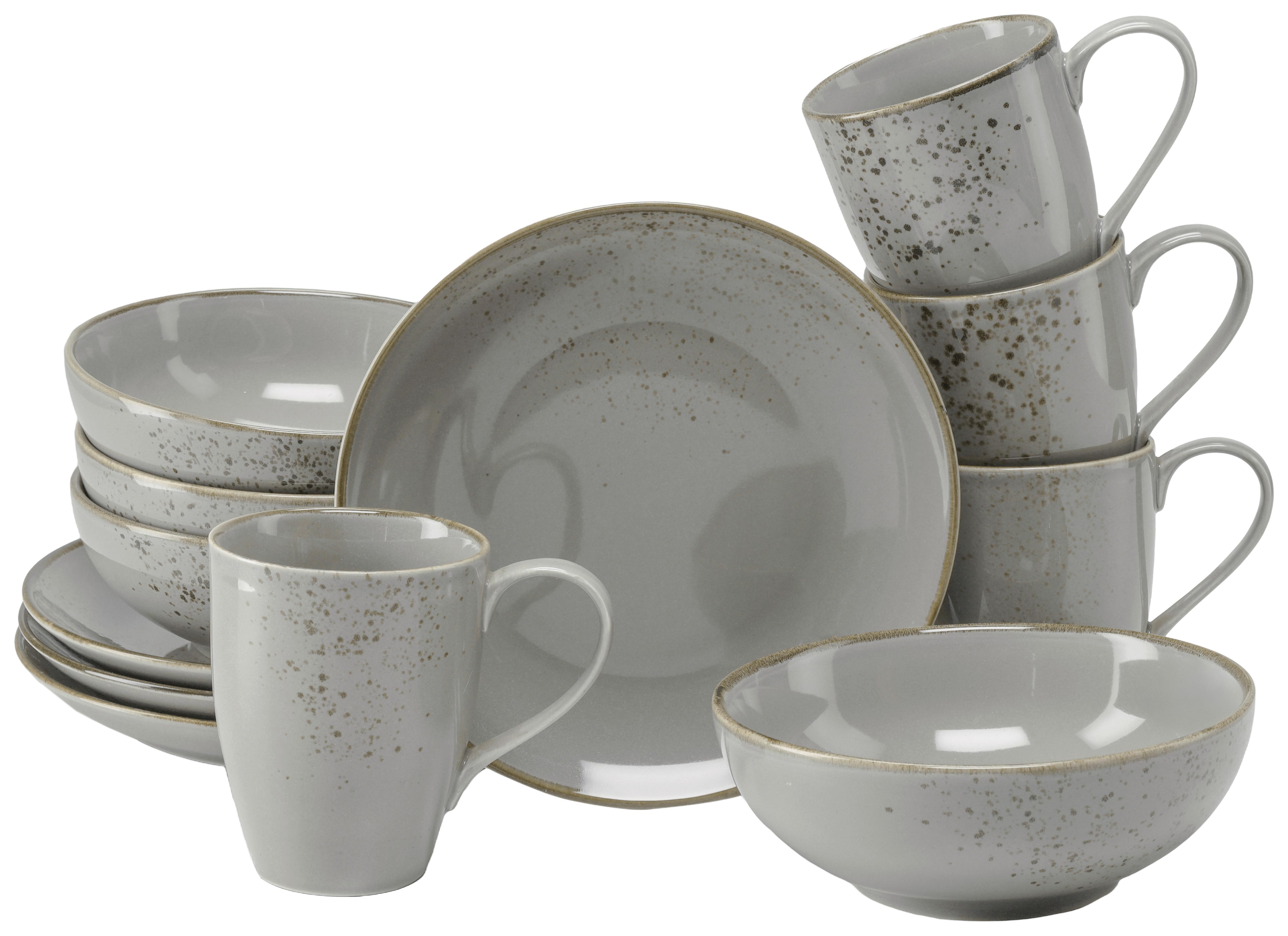 Reggeliző Étkészlet 24970 Nature Collection Stone - szürke, Basics, kerámia - Creatable