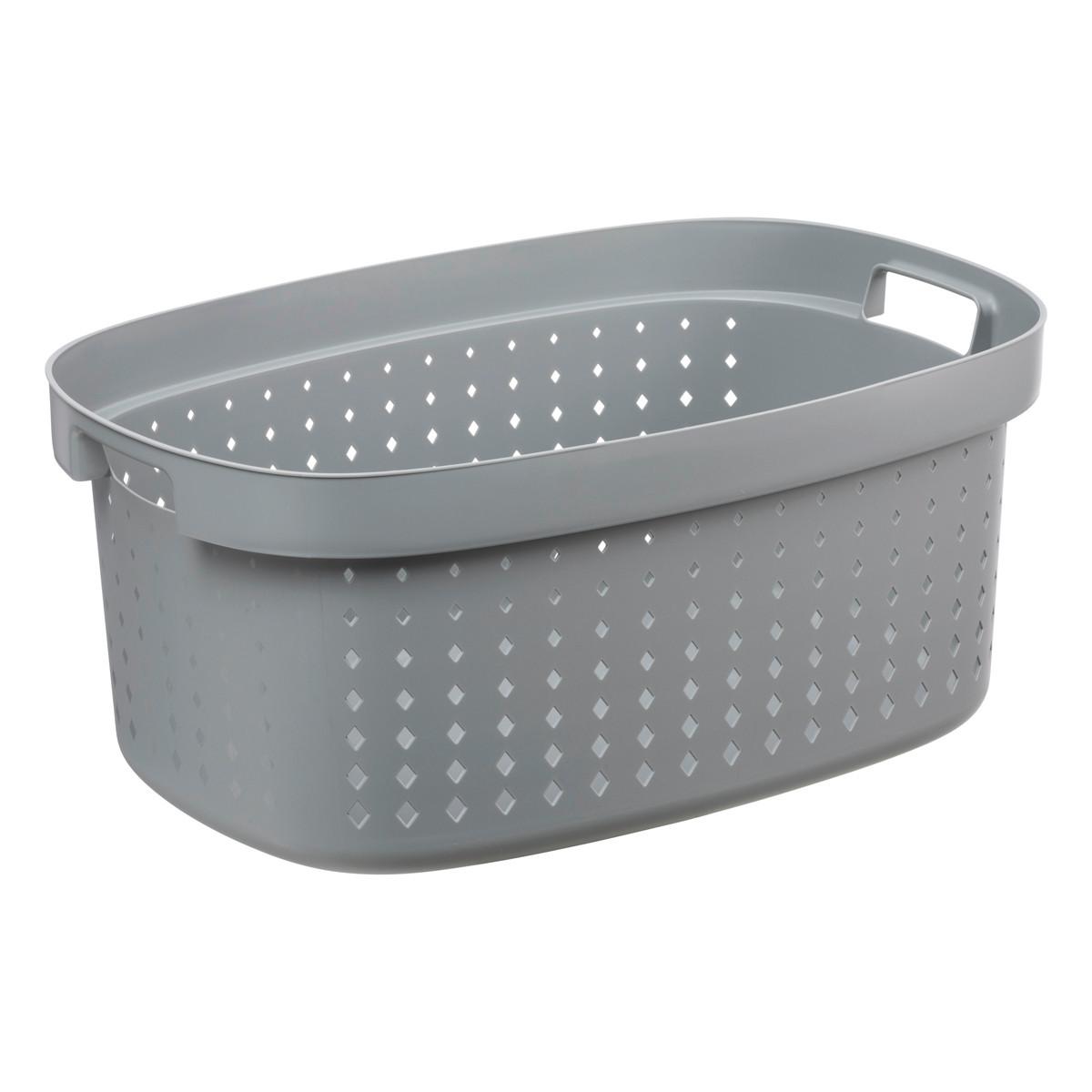 Ruháskosár Seoul - szürke, Modern, műanyag (59/39/25,5cm) - Premium Living