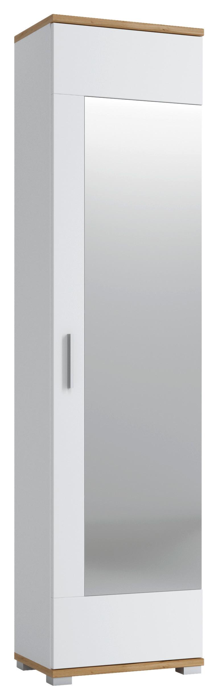 Garderobni Ormar Hola - Moderno, staklo/drvni materijal (50/198,5/33,5cm) - Modern Living